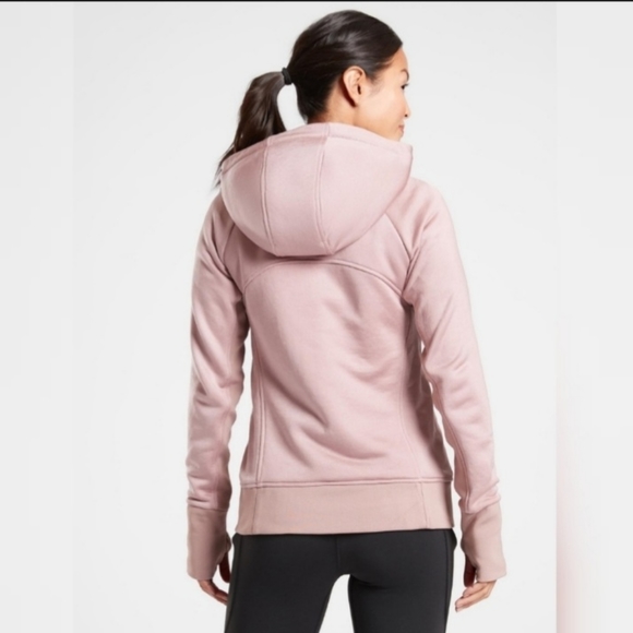 Athleta Triumph Luxe Shine Hoodie Jacket,Size Small - Picture 2 of 9
